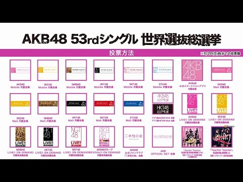 World Senbatsu General Election – Voting Method Explanation Video / AKB48 [Official]